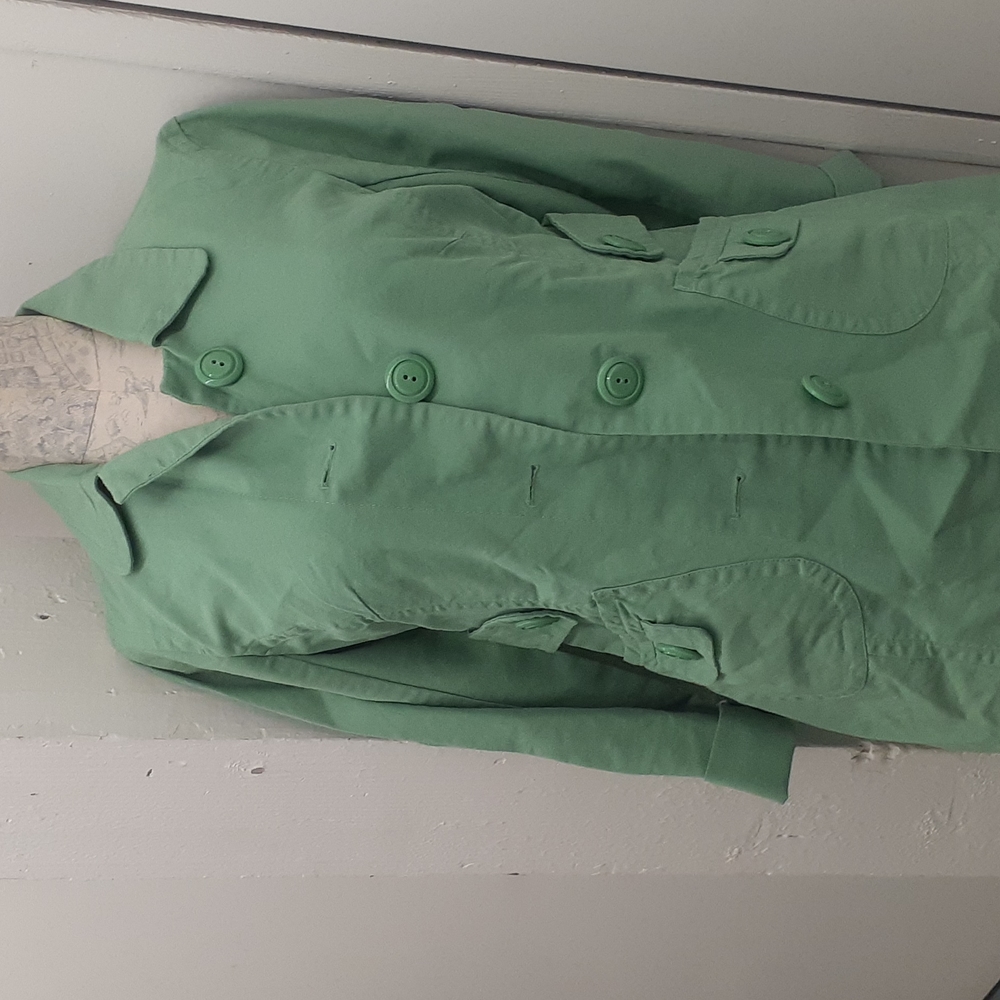 Anthropologie Sitwell Green SPY Trench Jacket size 6